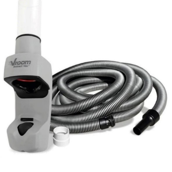 Automatická navíjecí hadice Vroom Retract Vac® pro vysavače, snadné skladování a použití.